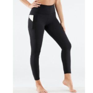 Fabletics Oasis High-Waisted 7/8 Legging Color Black Women Size Large